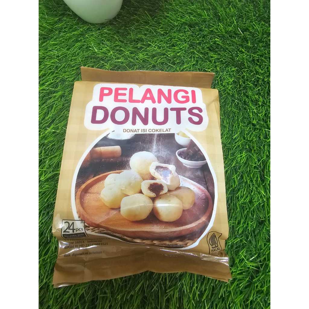 

Pelangi donat isi coklat 24 pcs