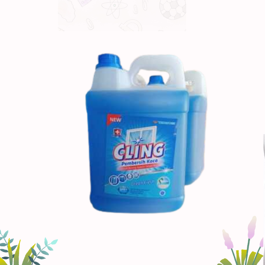 Cling Biru Pembersih Kaca Jerigen 4 Liter