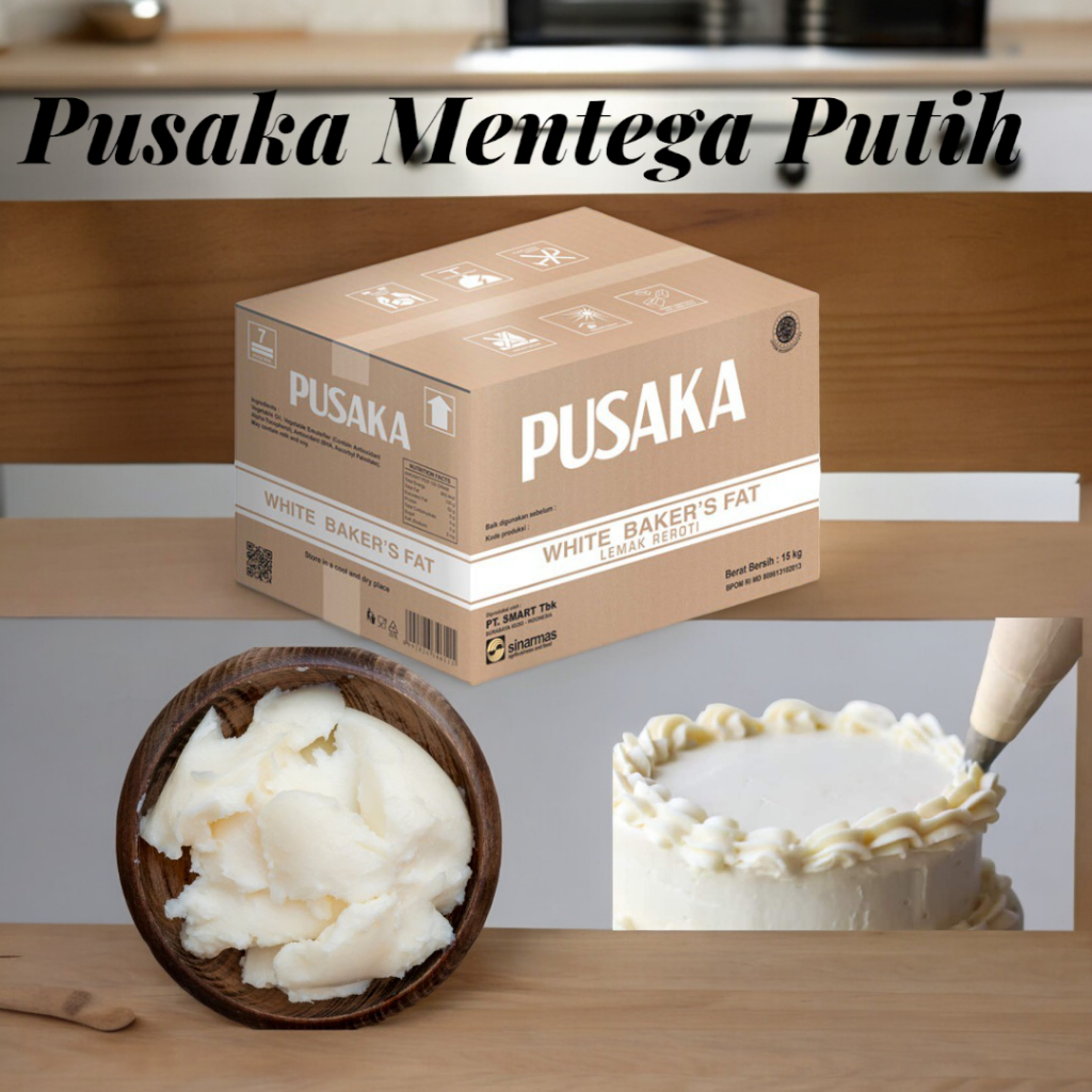 

Pusaka Mentega Putih / Shortening 500 Gram