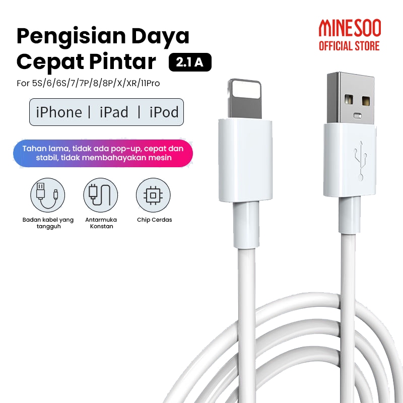 Minesoo Kabel Data Type C to Lightning for iPhone 14 PLUS 13 PRO MAX 12 PRO MAX 11 PRO MAX X XS XR X