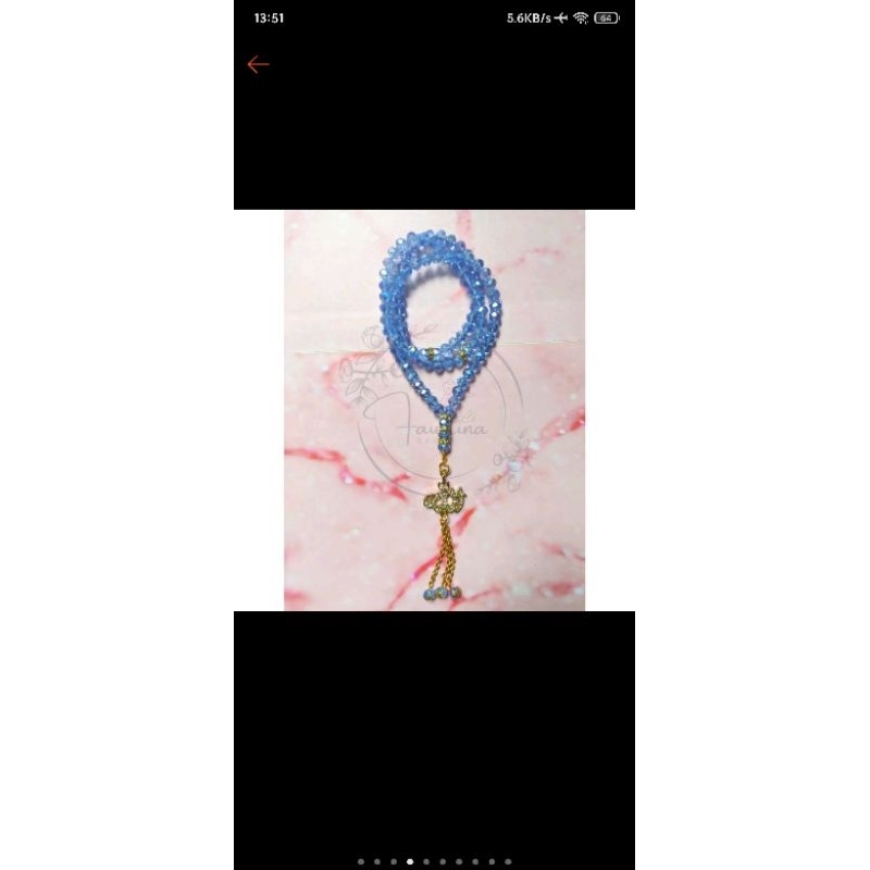 Tasbih 99 butir kristal premium 10mm