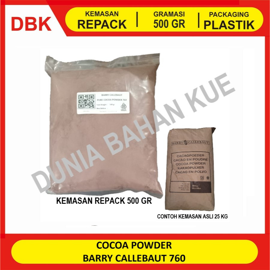 

PURE COCOA POWDER BARRY CALLEBAUT 760-11. BUBUK COKLAT MURNI. 500gr