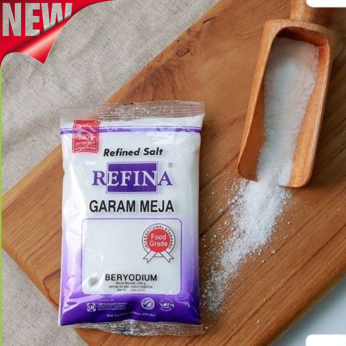 

GARAM MEJA/ GARAM DAPUR REFINA 250gr (PCS)