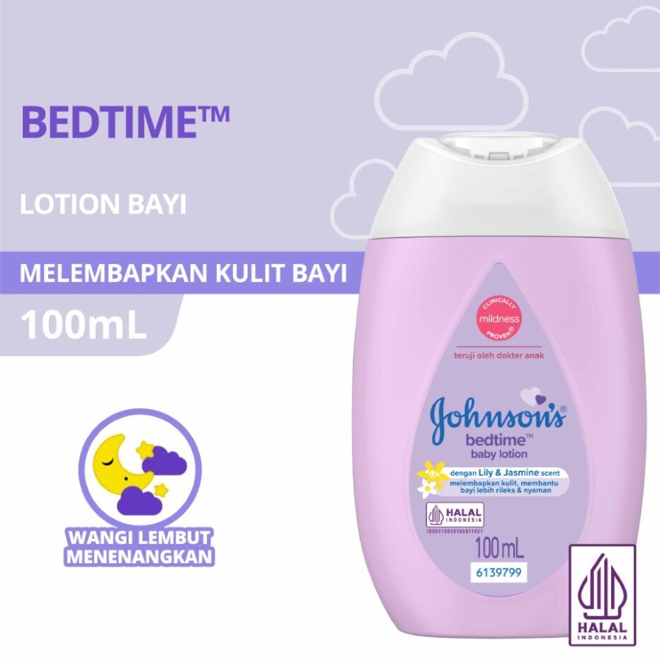 JOHNSON'S BEDTIME BABY LOTION 100 ML 200ml | body lotion bayi