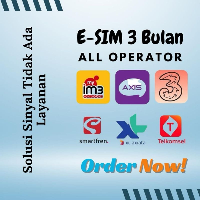 ESIM TELKOMSEL/XL/IME3/AXIS