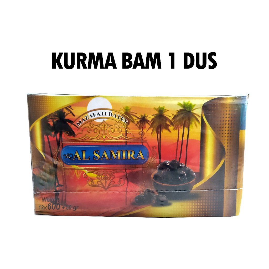 

KURMA BAM 1 DUS Asli Kurma Madu/Anggur/Kamdar/Mozamil/Sahara/Mazafati/Al Samira