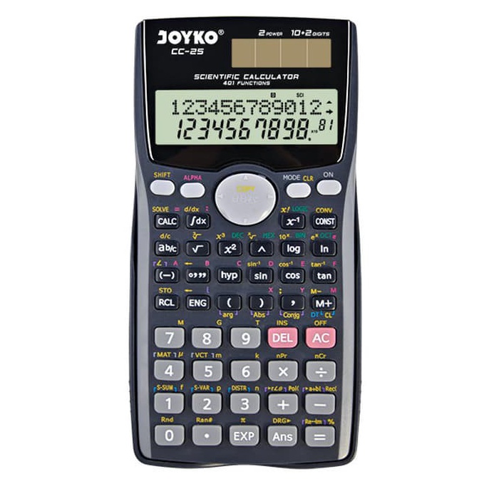 

Calculator Kalkulator Joyko CC25 Scientific 41 Functions MURAH ART X9H1