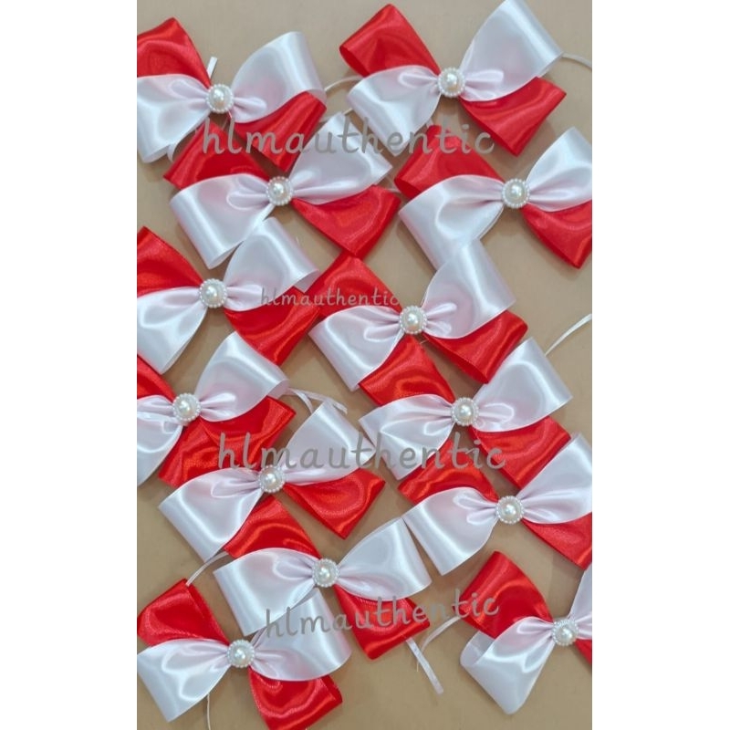 

Pita Satin Merah Putih 17 Agustus/Pita Parcel Hampers bahan pita 4cm READY STOCK