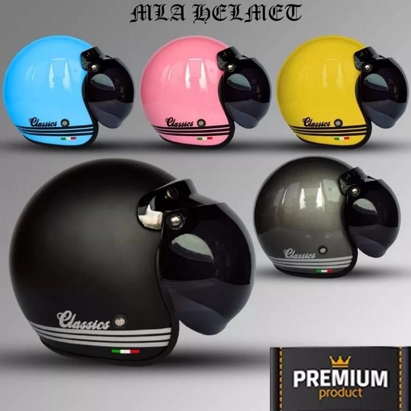 HELM BOGO RETRO FULL LEHER