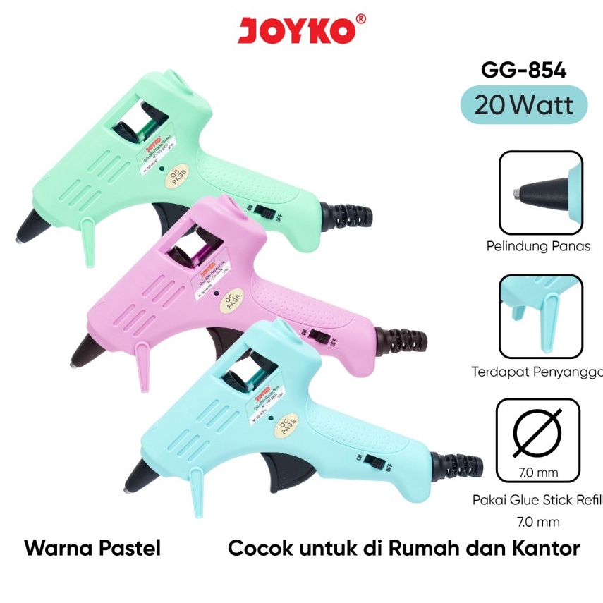 

Glue Gun Lem Tembak Joyko GG854 Pastel Color ART A4J7