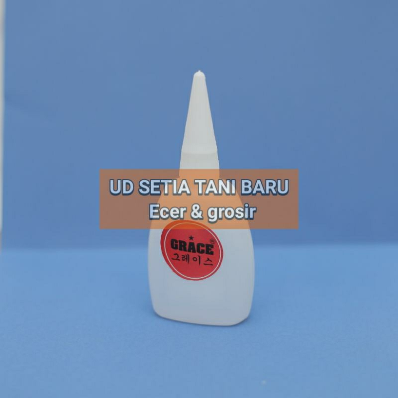 

[COD]Lem Tetes Bening Grace Adhesive Cyanoacrylate Besar [1Botol 45gr]