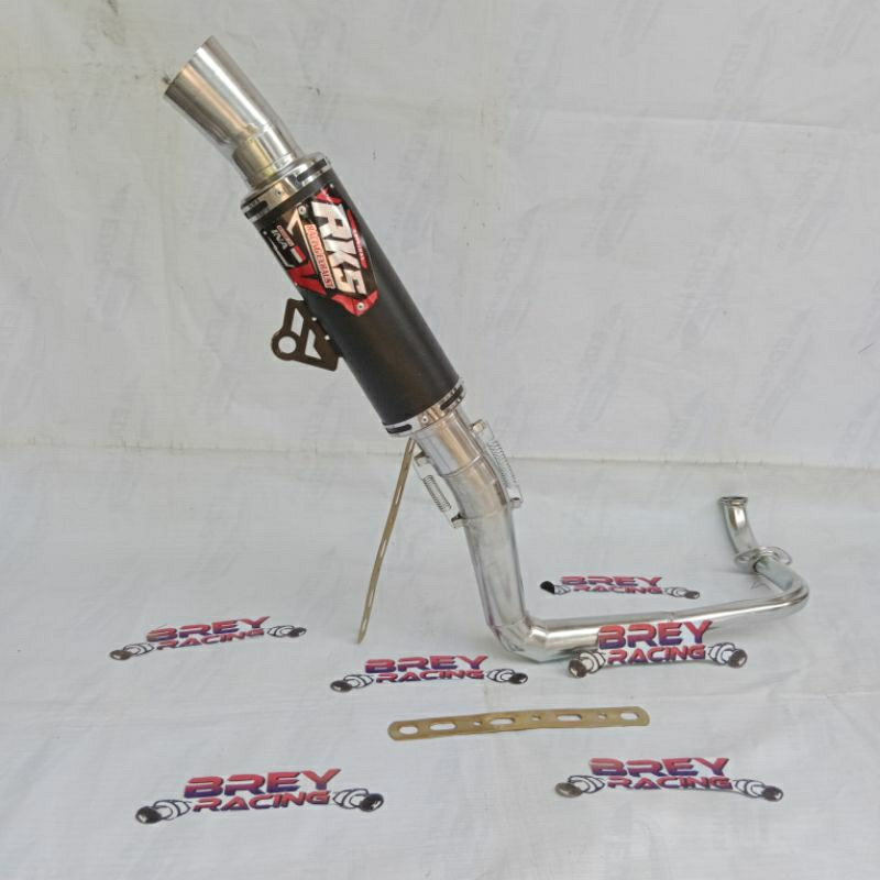 knalpot RKS SAMLONG LEHERAN ATAS untuk motor ,Vario, Scoopy,mio,beat,fino,spin,skywave