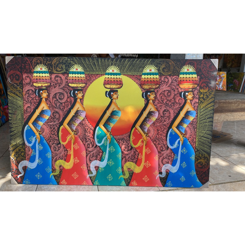 Lukisan Bali, Lukisan Canvas, Hiasan dinding, Lukisan Tradisi bali