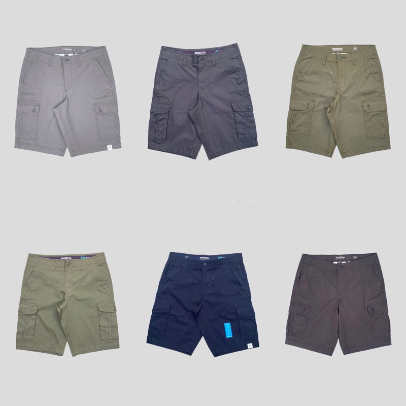 CARGO SHORT COTTON STRETCH By SONOMA ORIGINAL