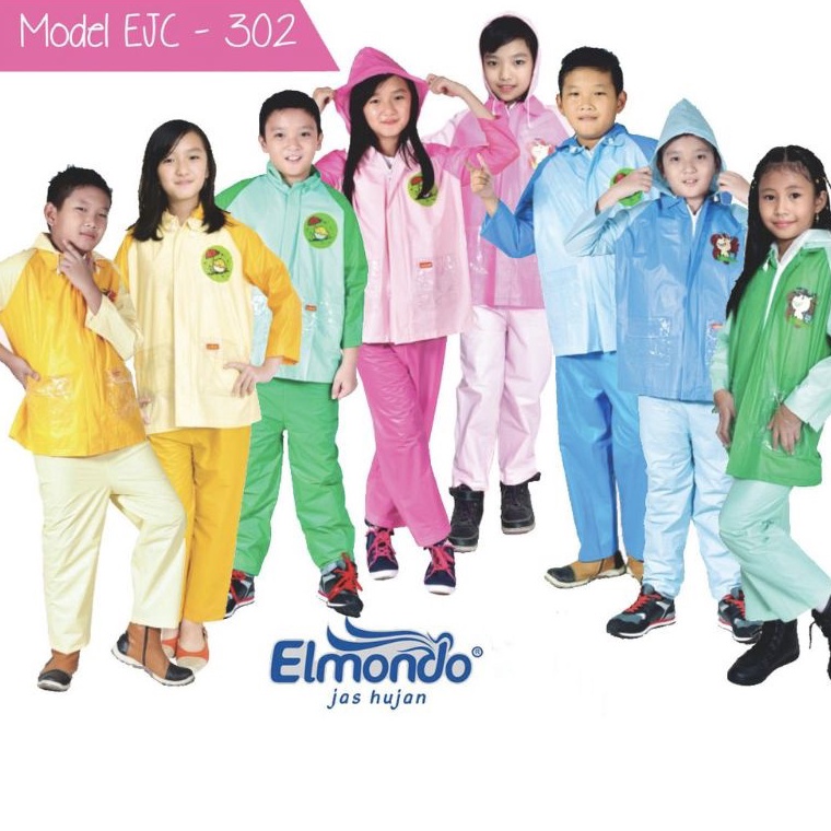 Bagus Banget Jas Hujan Anak Model Setelan Merk Elmondo  Jas Hujan Setelan  Jas Hujan Elmondo