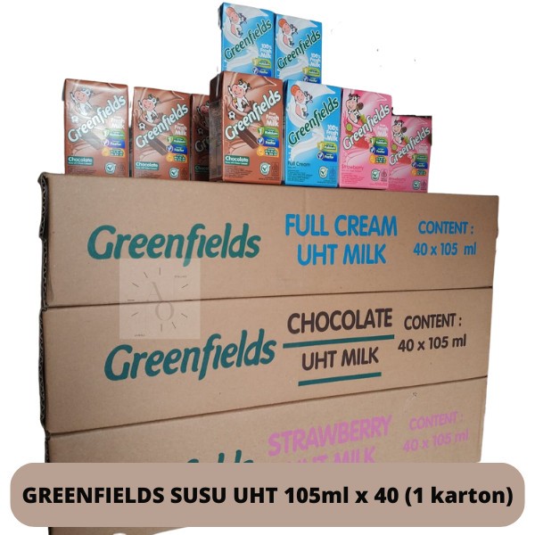 

GREENFIELDS UHT Susu 105 ml GREEN FIELDS 105ml Harga per Dus isi 40 pcs (only instan)