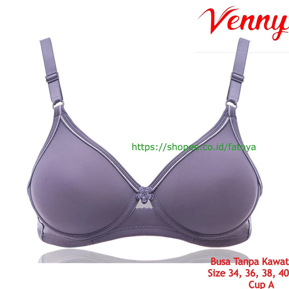 Termurah VENNY Bra BH Busa Tanpa Kawat Cup A Size 34  4