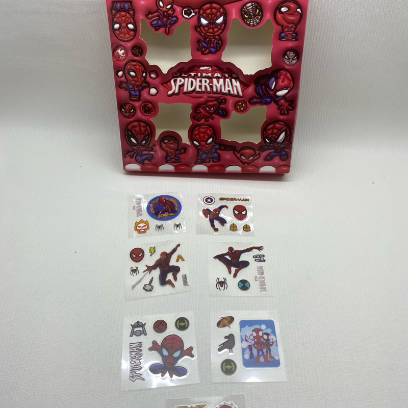 

Stiker buku stiker tempel anak anak stiker karakter kartun Spiderman stiker tahan air stiker sekolah @1box 100pc