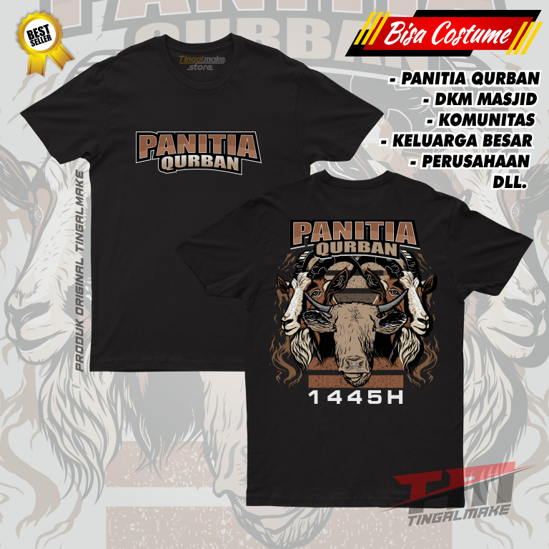 DTF | COSTUME QURBAN Z7 PANITIA QURBAN TSHIRT | KAOS QURBAN | SABLON DIGITAL DTF | SABLON SATUAN - F