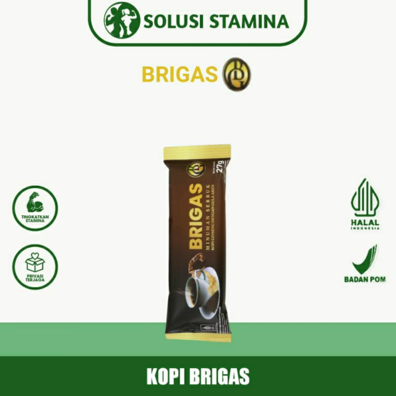 

Eceran 1 Sachet - Kopi Brigas Original - Minuman Serbuk Stamina Pria / Halal BPOM