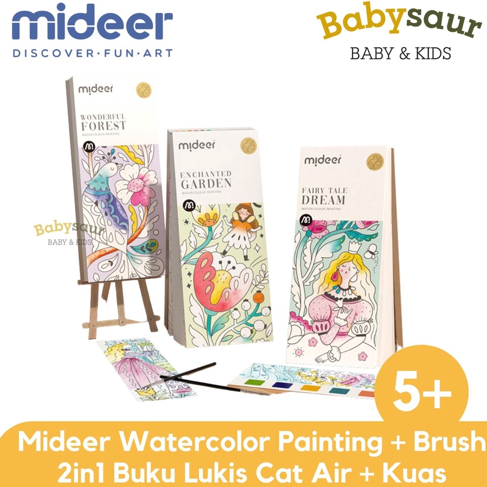 

Mideer Watercolor Painting Book Magic Water Painting Book Color Colour Watercolour Buku Lukis Buku Warna Cat Air Mainan Mewarnai Anak Perempuan Usia Umur 5 6 7 8 9 1 Tahun ART Z9G2