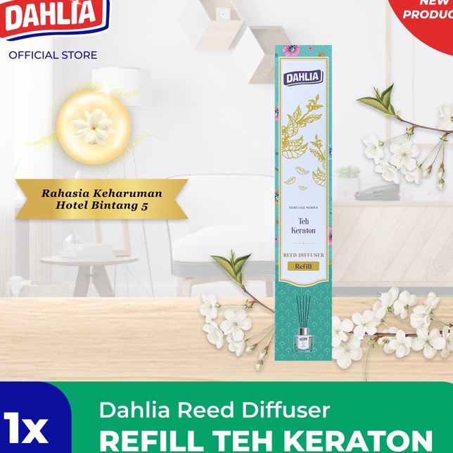 Limited Edition  Dahlia Reed Diffuser Refill Teh Keraton