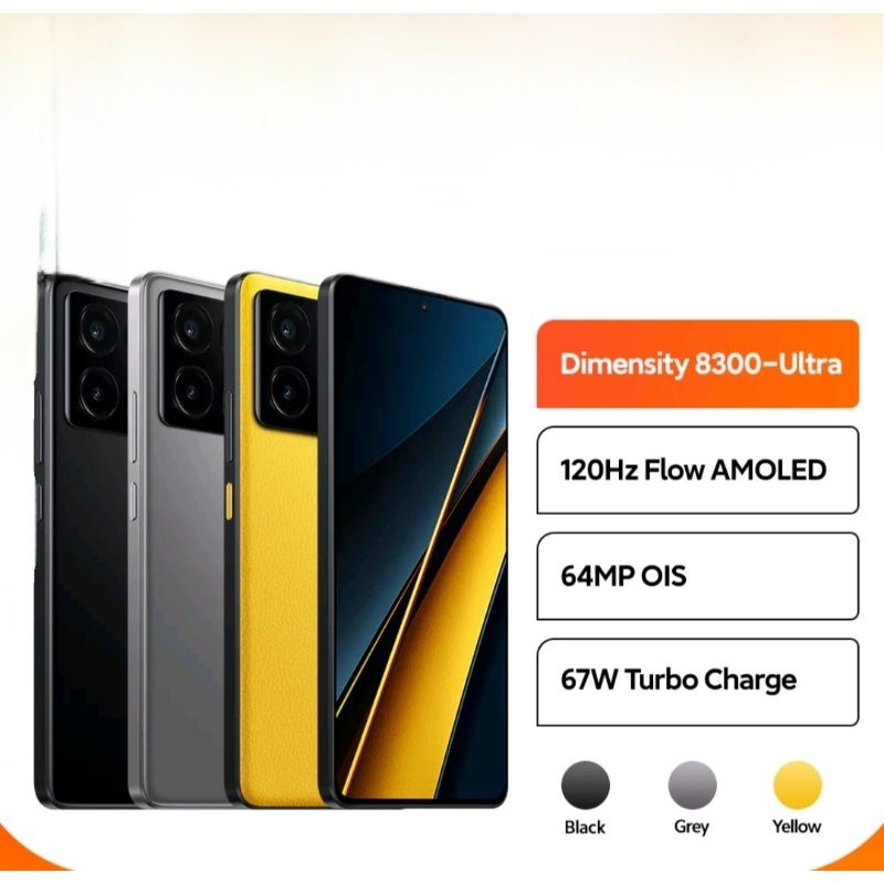 Poco X6 Pro 5G Ram 12/512 GB Garansi Resmi New