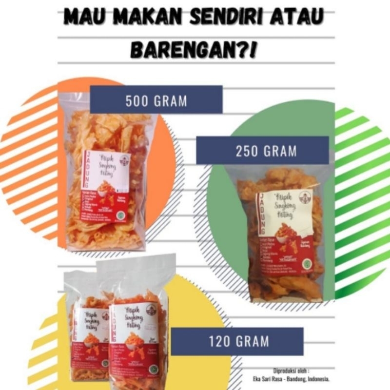 

ANTRIMAINSTREAM! KERIPIK SINGKONG KRITING JADUNG KEMASAN 250GR