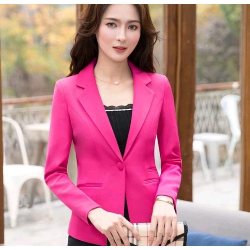 Jas blazer wanita slimfit | Baju blazer perempuan | Jas Formal wanita | Blezer kekinian | Jas Korean