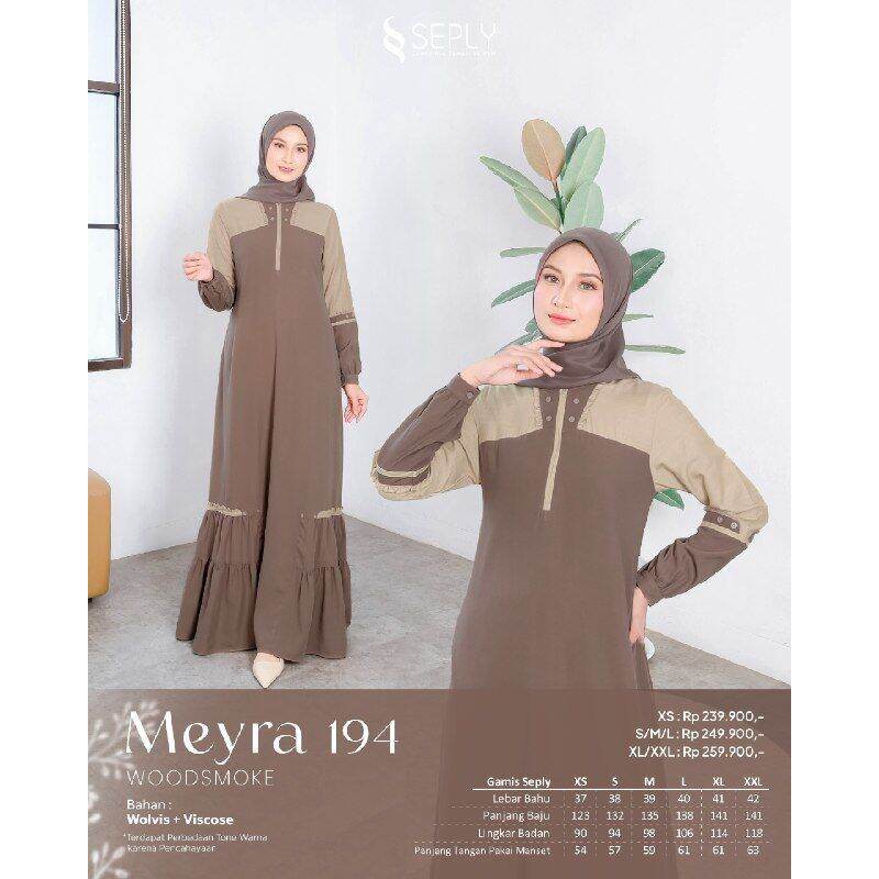 SEPLY MEYRA 194 WOODSMOKE GAMIS WANITA