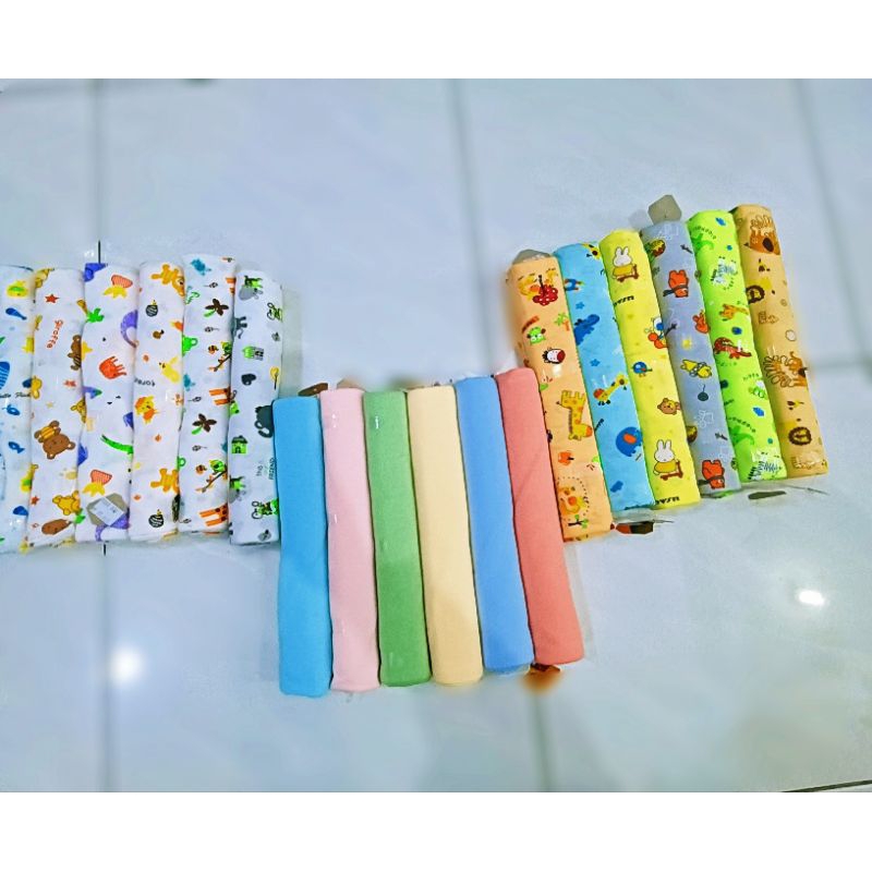 bedong set Usagi polos tissu,corak dasar putih,dan corak berwarna (per pcs)