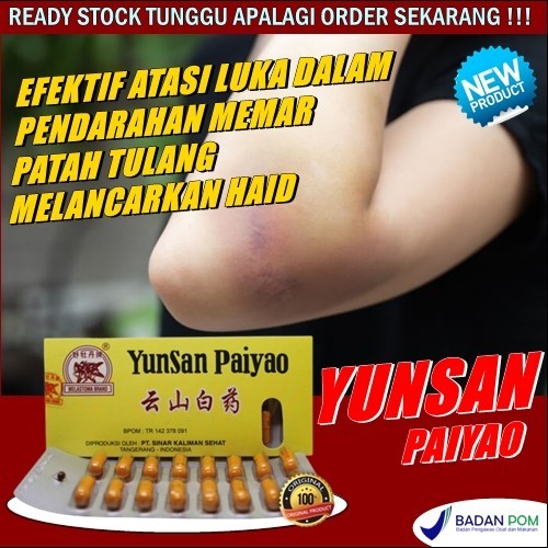 Obat luka dalam memar habis jatuh dan gatal akibat penyakit kulit ampuh obat cina yunsan paiyao BPOM