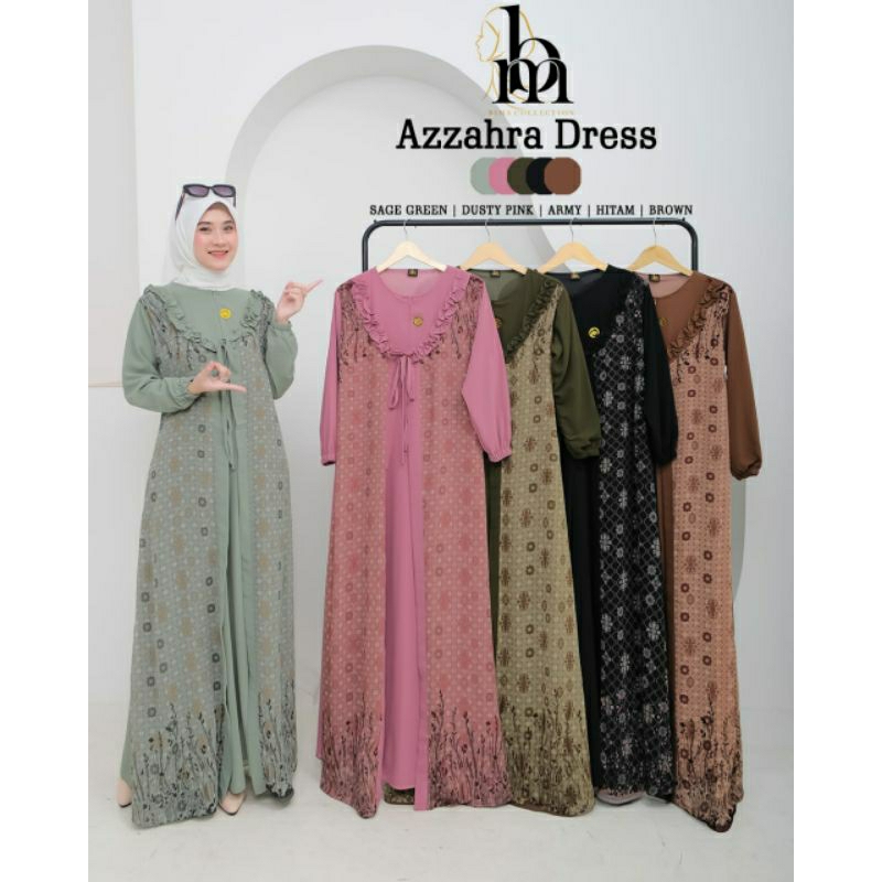 READY AZZAHRA DRESS CERUTY BY BM BIMA COLLECTION
