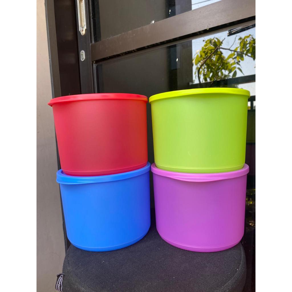 Tupperware Tropical round 2.1 L ecer | Cubix Round Summer Fresh Large | Toples besar