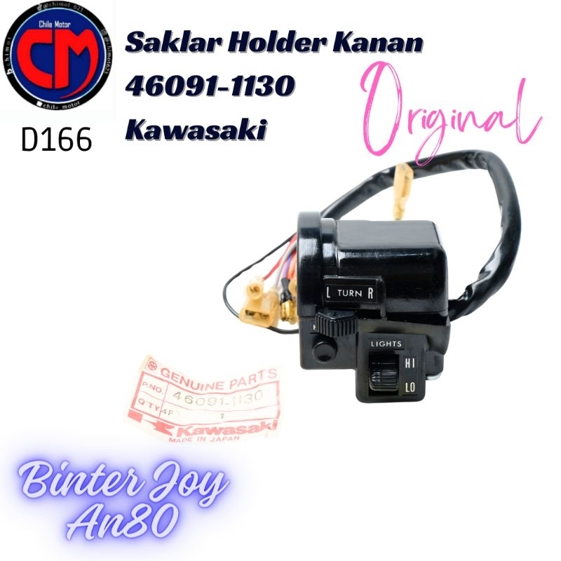Saklar Holder Kiri Kawasaki Binter Joy an 80 Asli Original d166