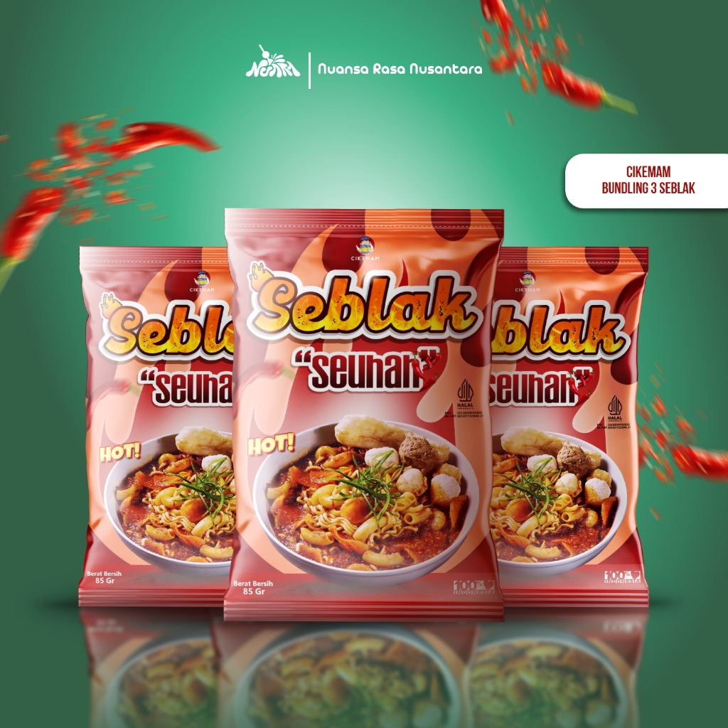 

[ TERLARIS & TERPECAYA ] CIKEMAM - PAKET BUNDLING SEBLAK (3 PCS)