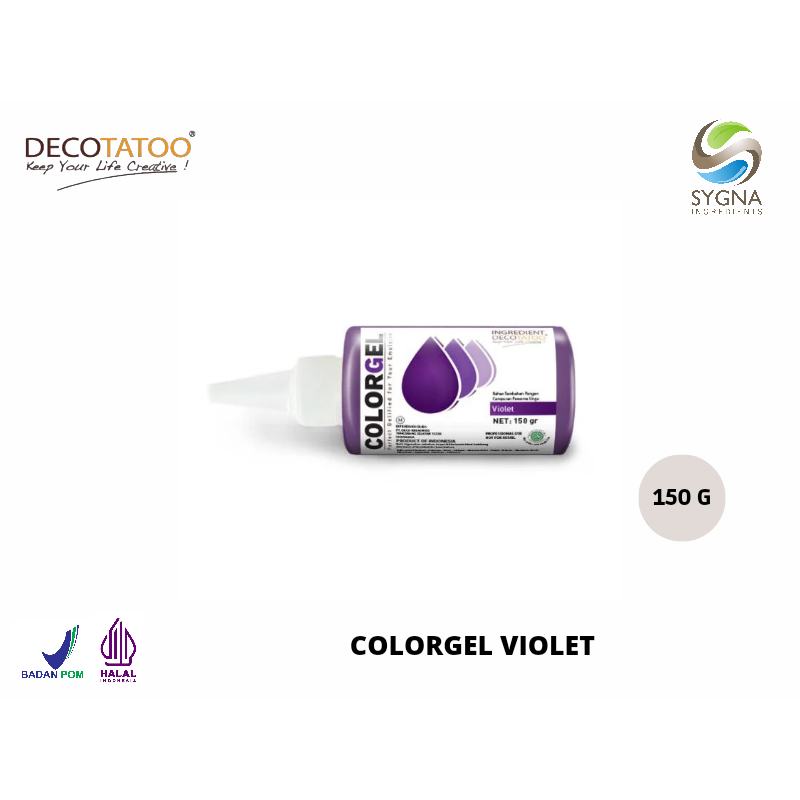 

Colorgel Violet 150 gr - Decotatoo (Gel Pewarna Makanan & Minuman)