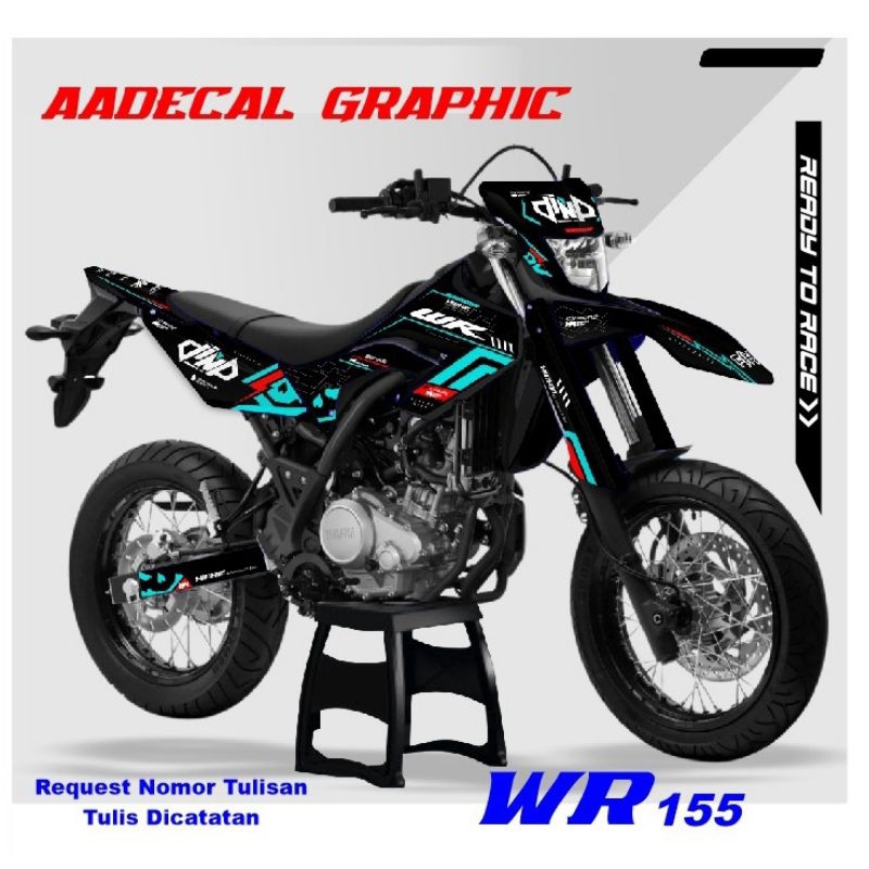 decal wr155 simpel stiker wr simpel terbaru decal stiker yamaha wr155 decal supermoto decal trail de