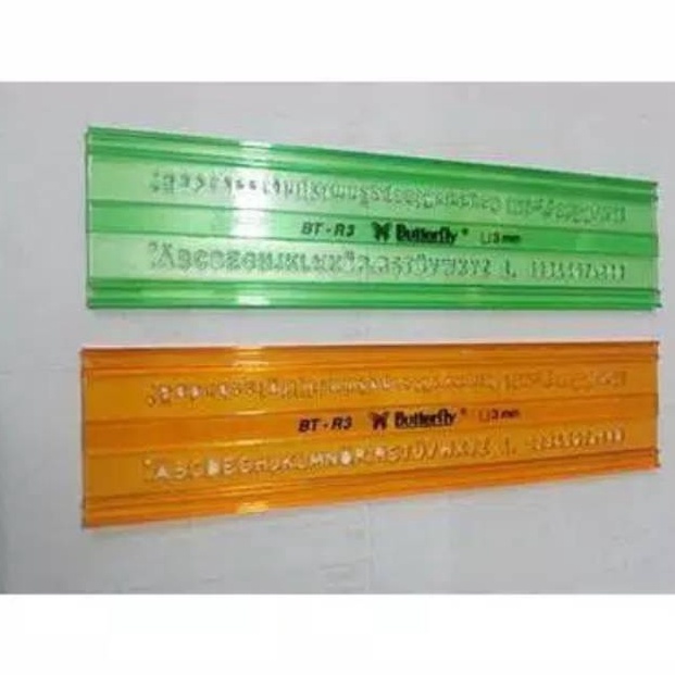 

KODE H56F Penggaris SablonMal 3mm Butterfly