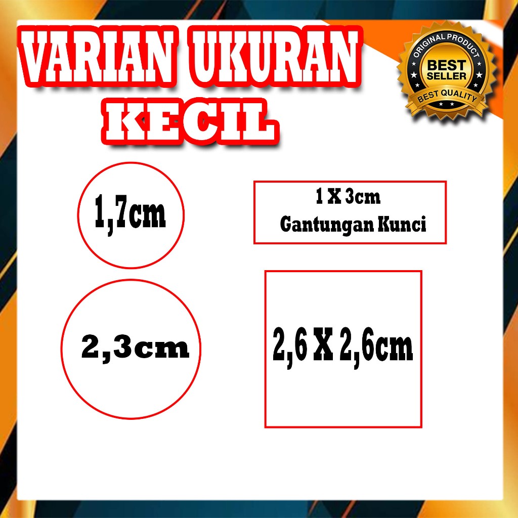 

HJK STEMPEL WARNA COSTUM FREE DESAIN