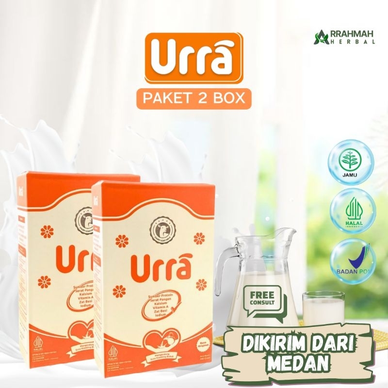 

PAKET 2 BOX SUSU KAMBING SANEEN URRA ISI 200 GRAM - Susu penambah nafsu makan - tinggi badan - berat badan - penggemuk badan anak original 100% distributor resmi langsung dikirim dari medan
