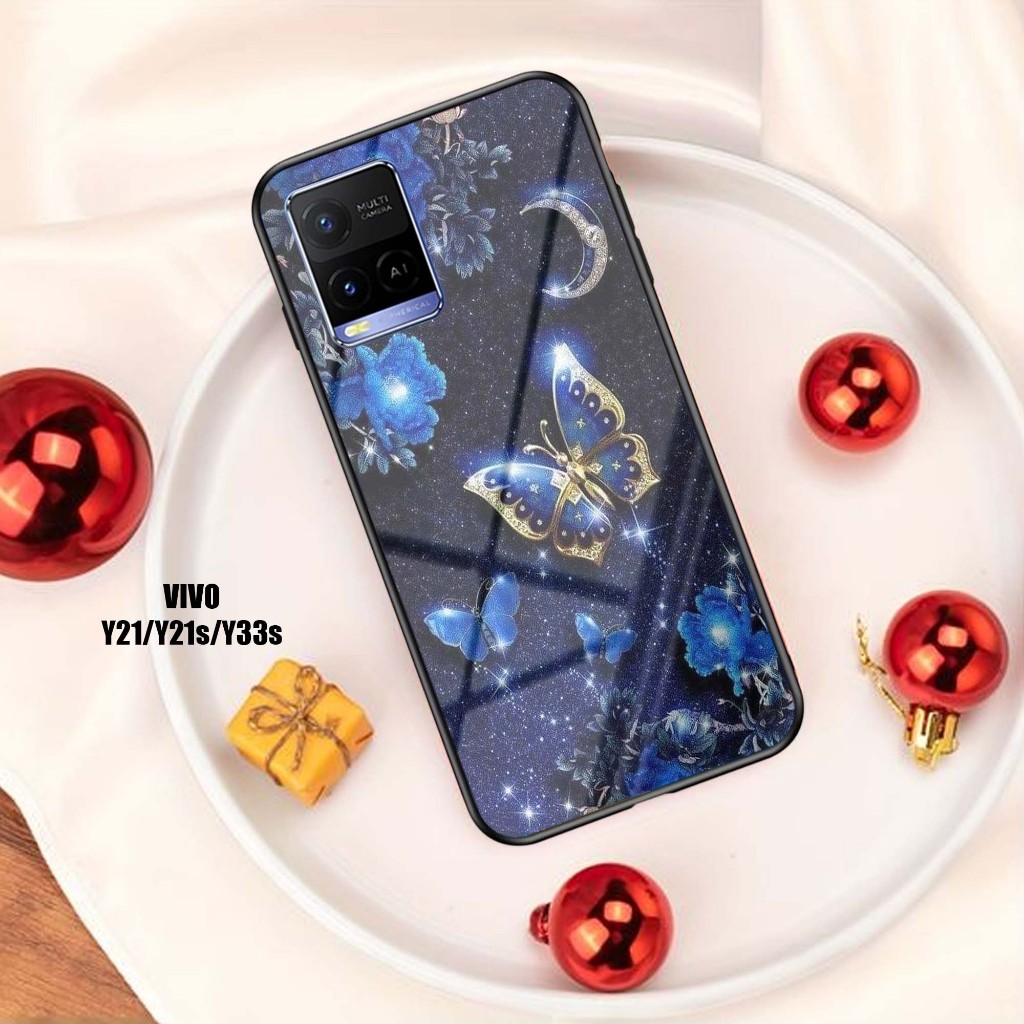 Case Vivo Y21 Y21s Y33s Terbaru  - Hardcase 2d glossy - kesing hp - Hardcase Hp Paling laris - Top O