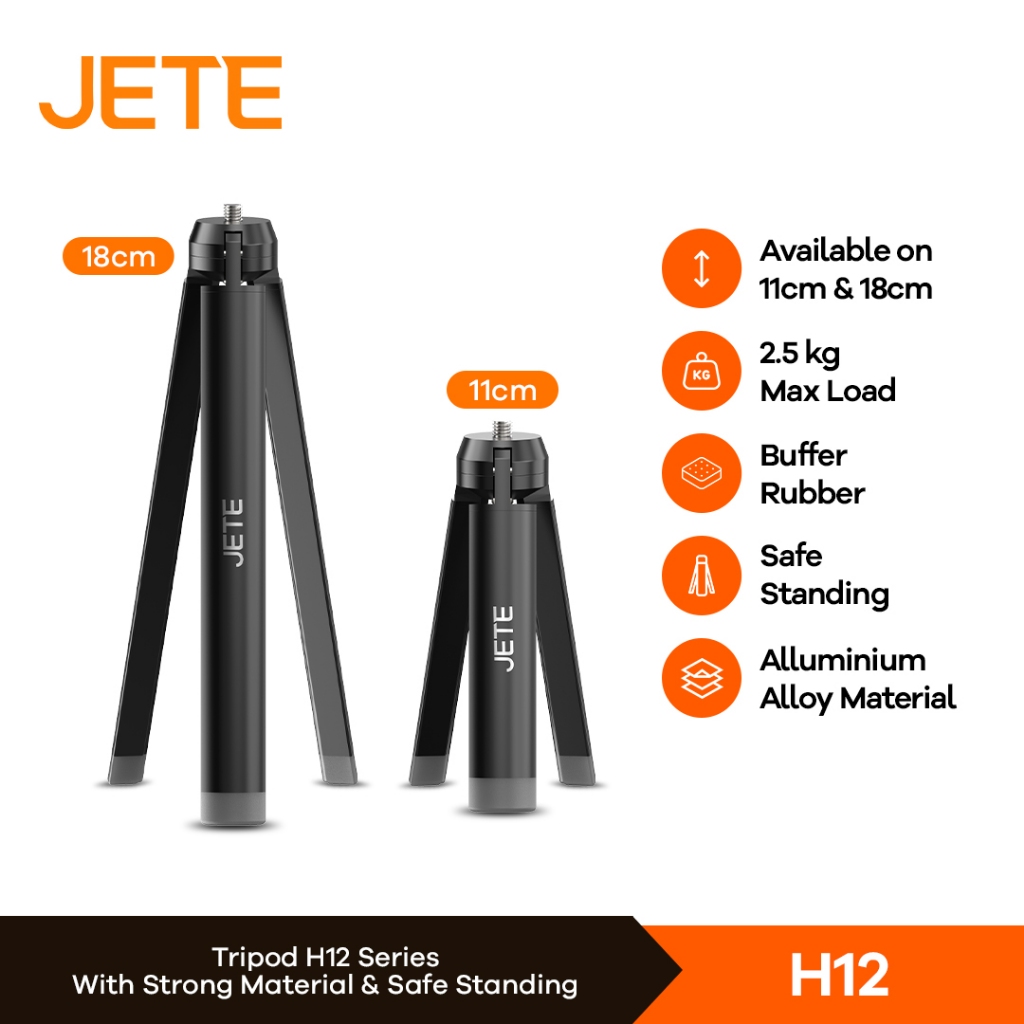 Mini Tripod for Action Camera I Gimbal Stabilizer  JETE H12 | H12B