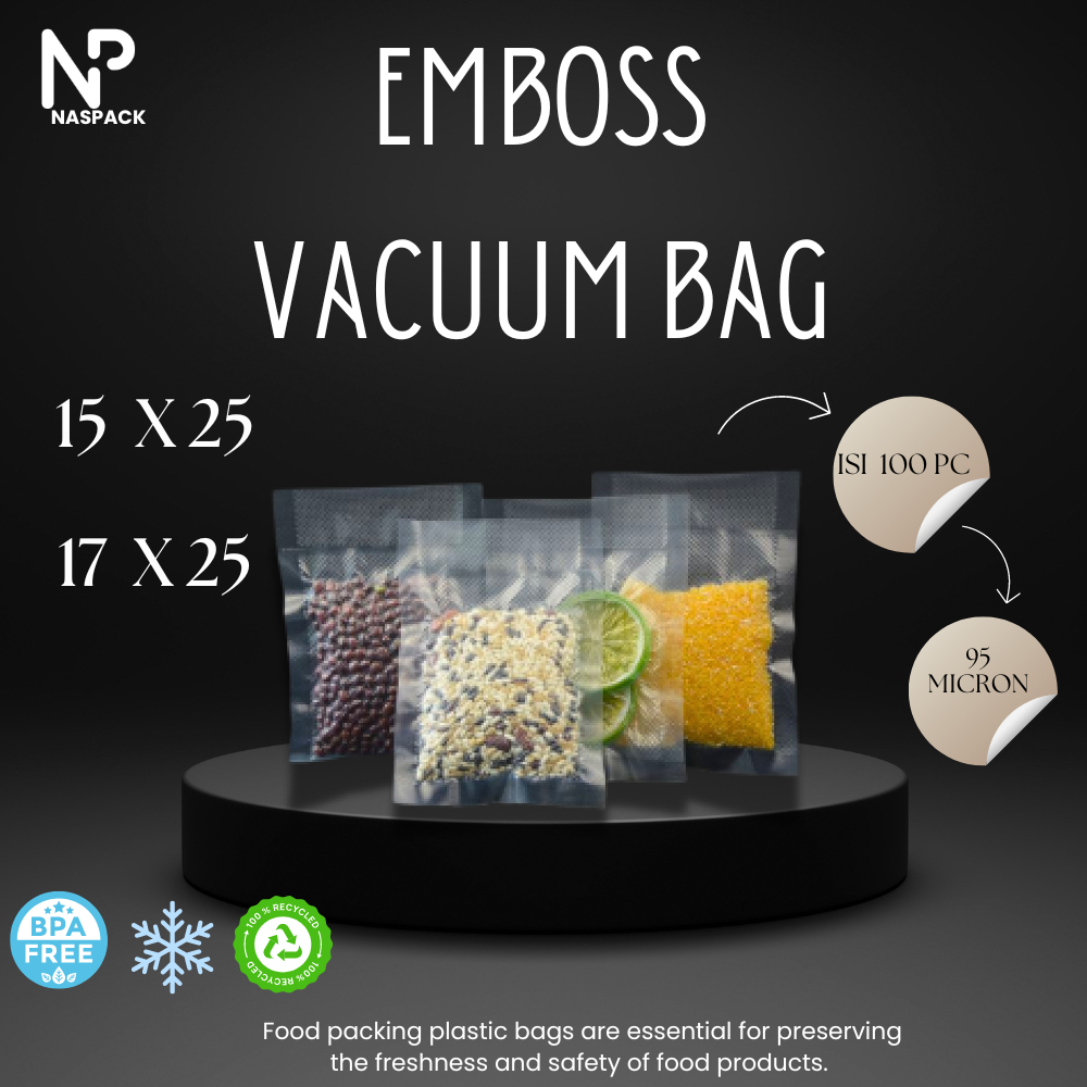 Plastik Vacuum Emboss 15 x 25 & 17x 25 cm / Plastik Vakum Emboss 15 x 25 & 17 x 25 cm (Grosir)