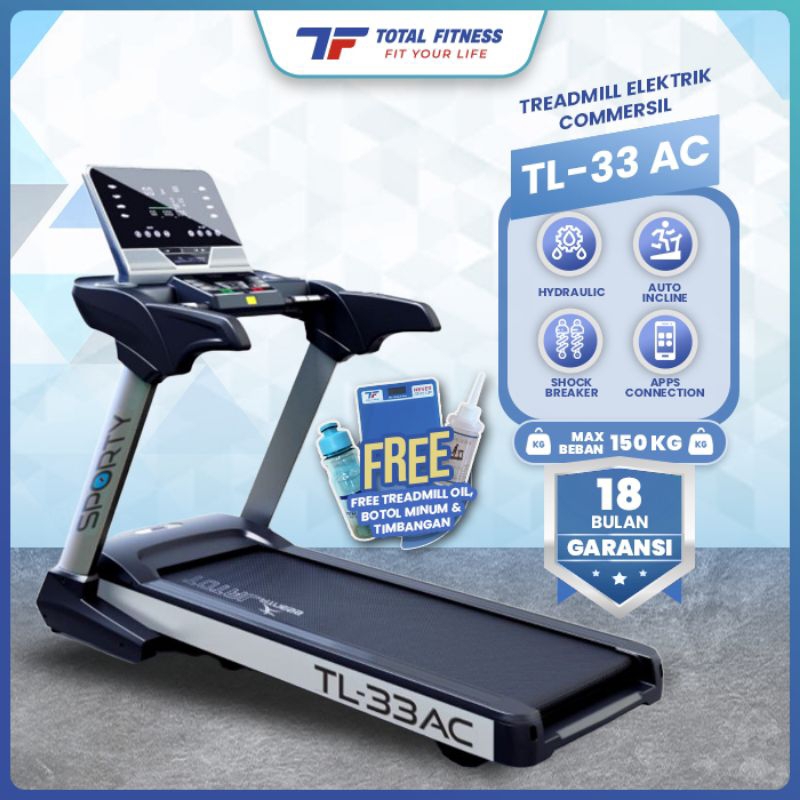 Big Treadmill Elektrik TL 33 AC Electric Commersial Tredmil TL 33AC