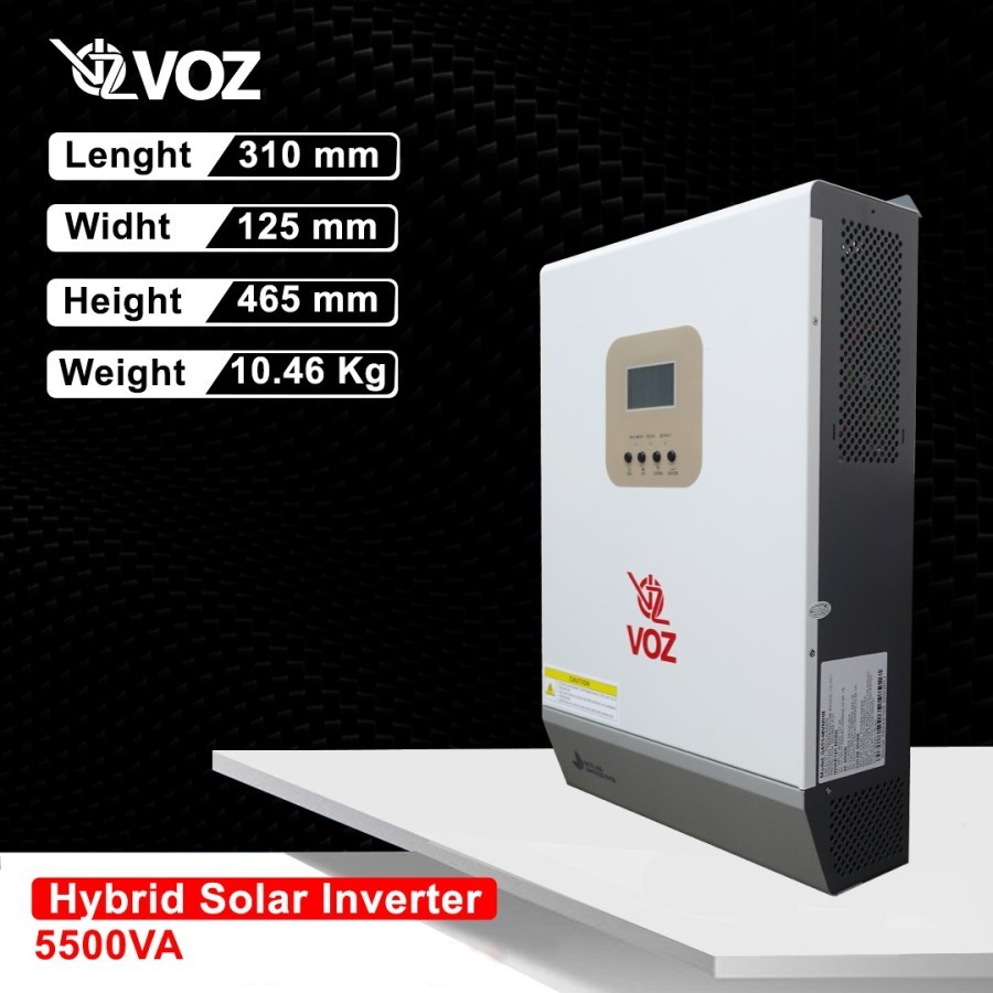 Voz Hybrid Solar Inverter 5.5KVA - 5500W - Panel Surya inverter hybrid voz original