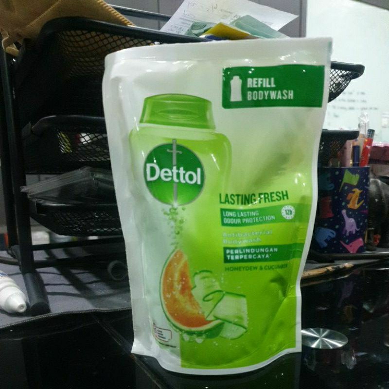 Detol refill body wash lasting fresh 250g