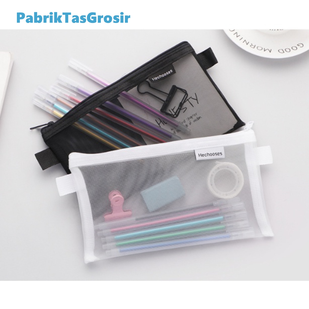 

Pouch Tempat Pensil Jaring Kualitas Premium Aesthetic