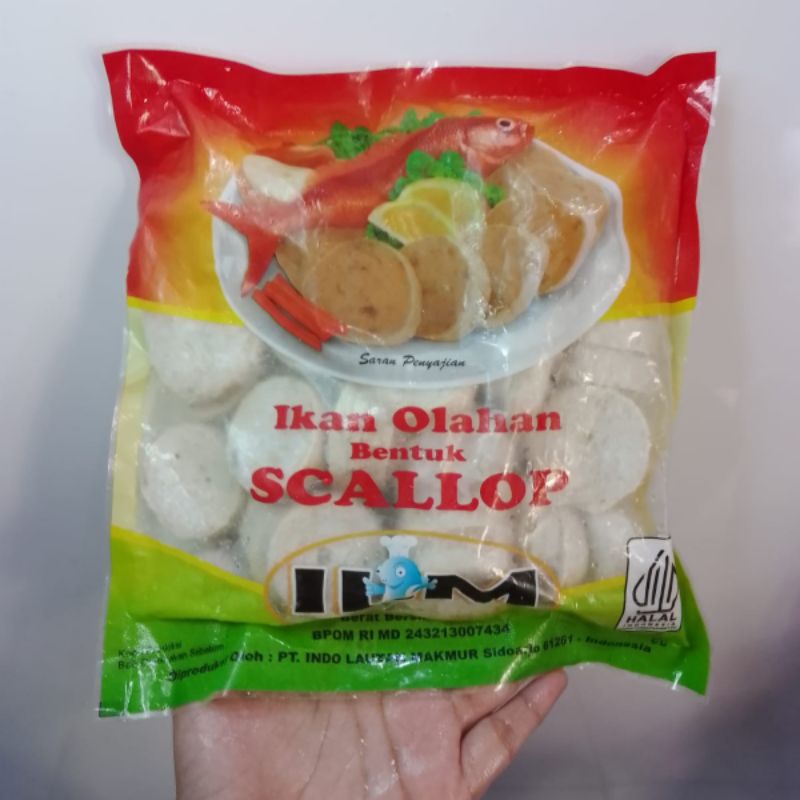 

SCALLOP ILM 500gr / OLAHAN IKAN SCALLOP