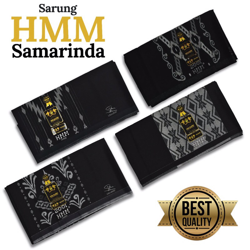Sarung HMM polos hitam sarung Samarinda